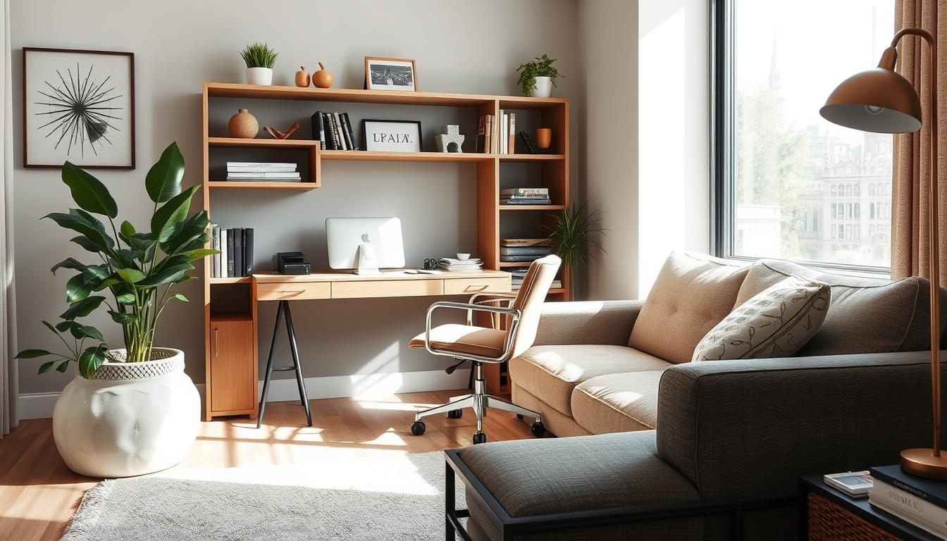 20 living room office combo for Small Spaces