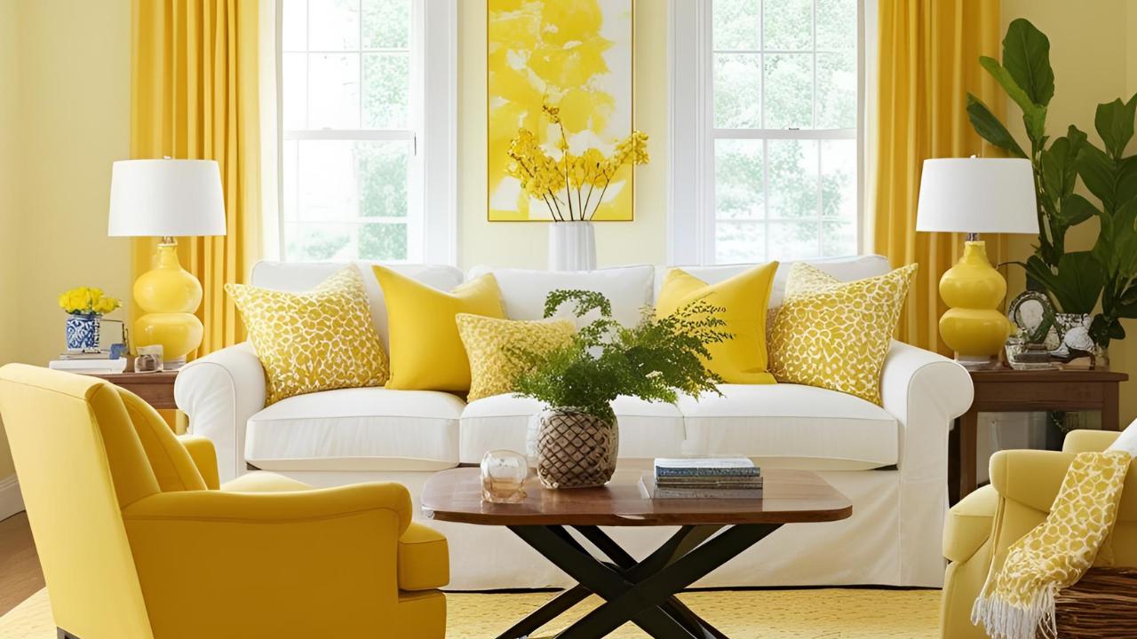20 Yellow Living Room Decor Ideas