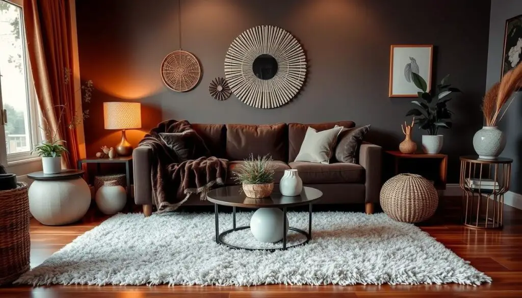 20 Dark Brown Couch Living Room Decor Ideas