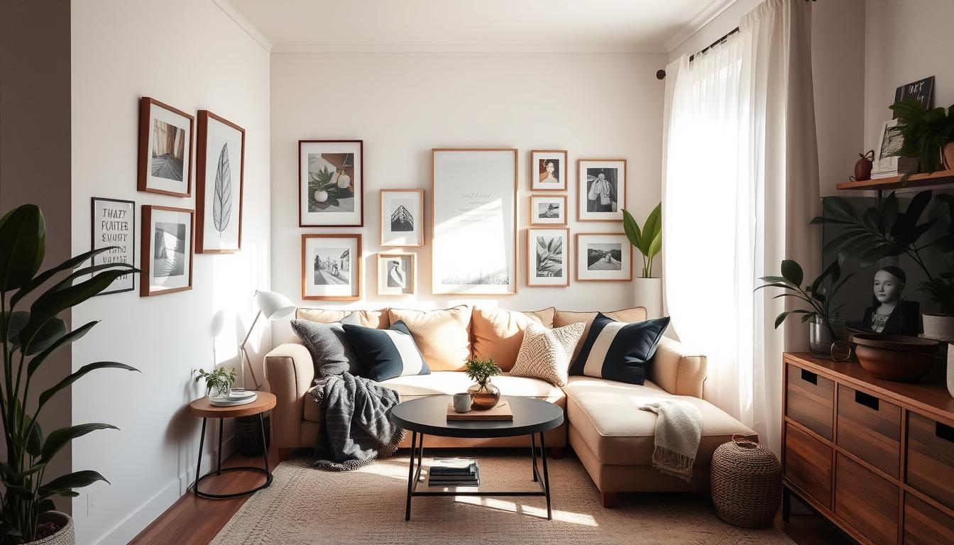 Curated visual reference: Small Space Decor With Natural Colors And Textures Reference: 20 Comfy Couches Living Room Small Spaces Decor Ideas