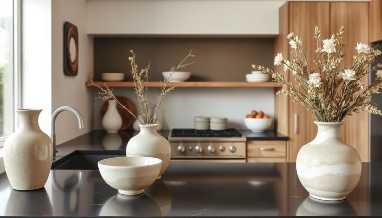 20 Dark Kitchen Countertop Decor Ideas - WorkFleek