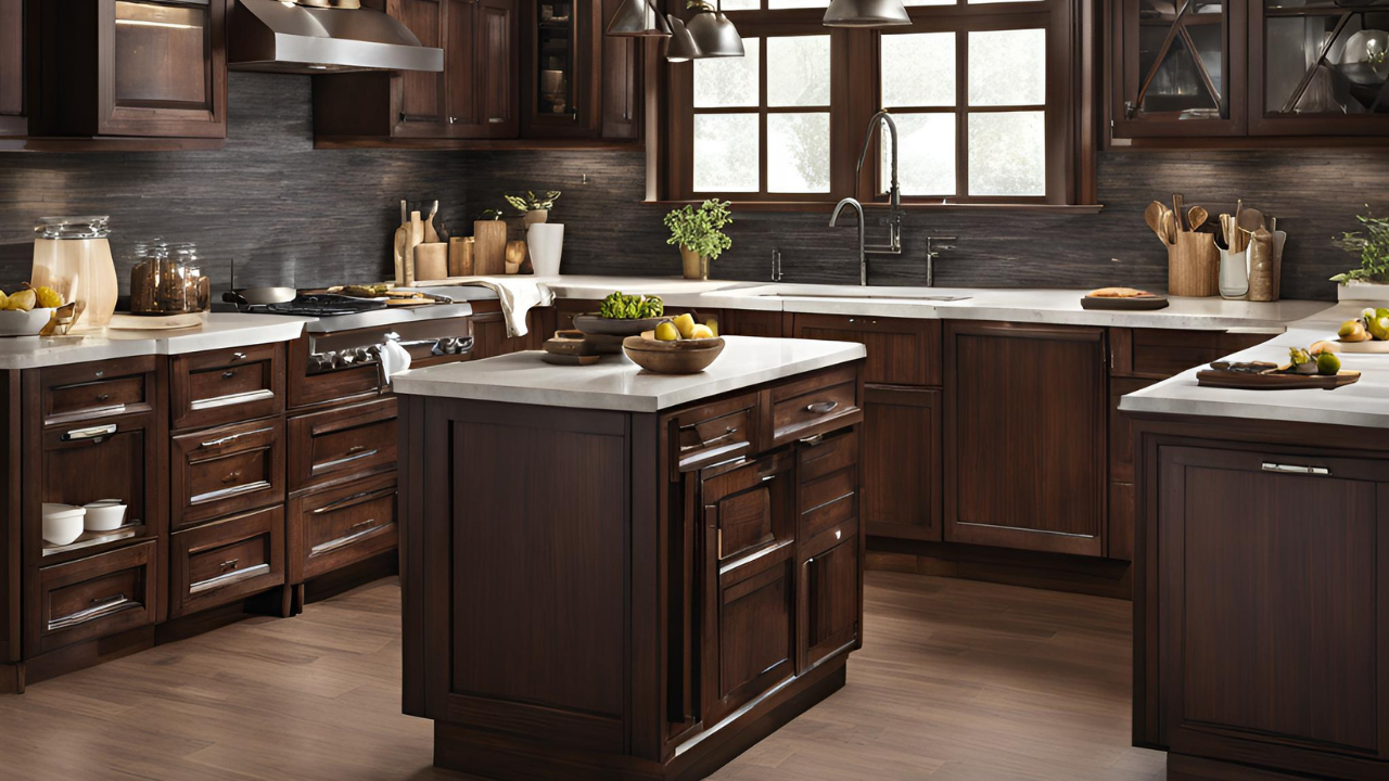 20 Dark Wood Kitchen Decor with Brown Cabinets Ideas - WorkFleek