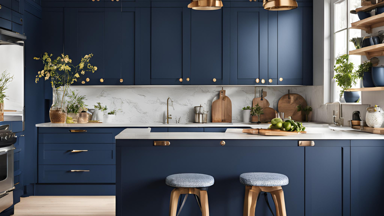 20 Navy Blue Kitchen Decor Ideas - Elegant Home Designs - WorkFleek