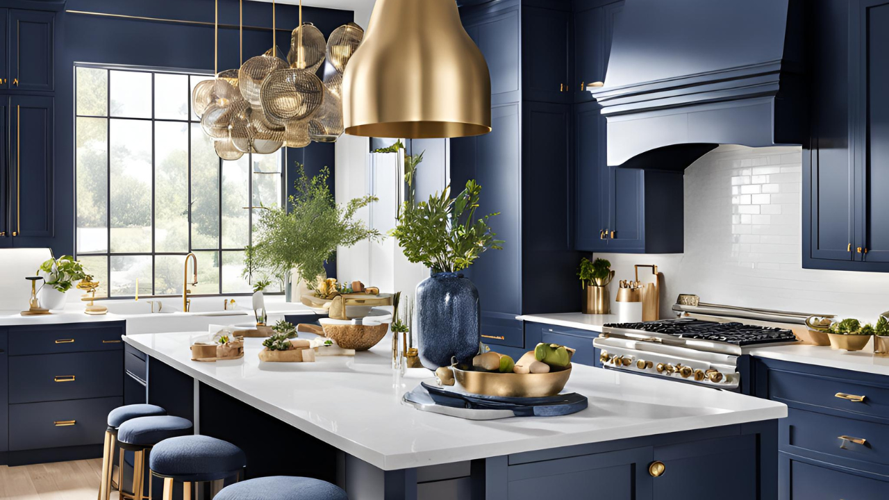 20 Navy Blue Kitchen Decor Ideas - Elegant Home Designs