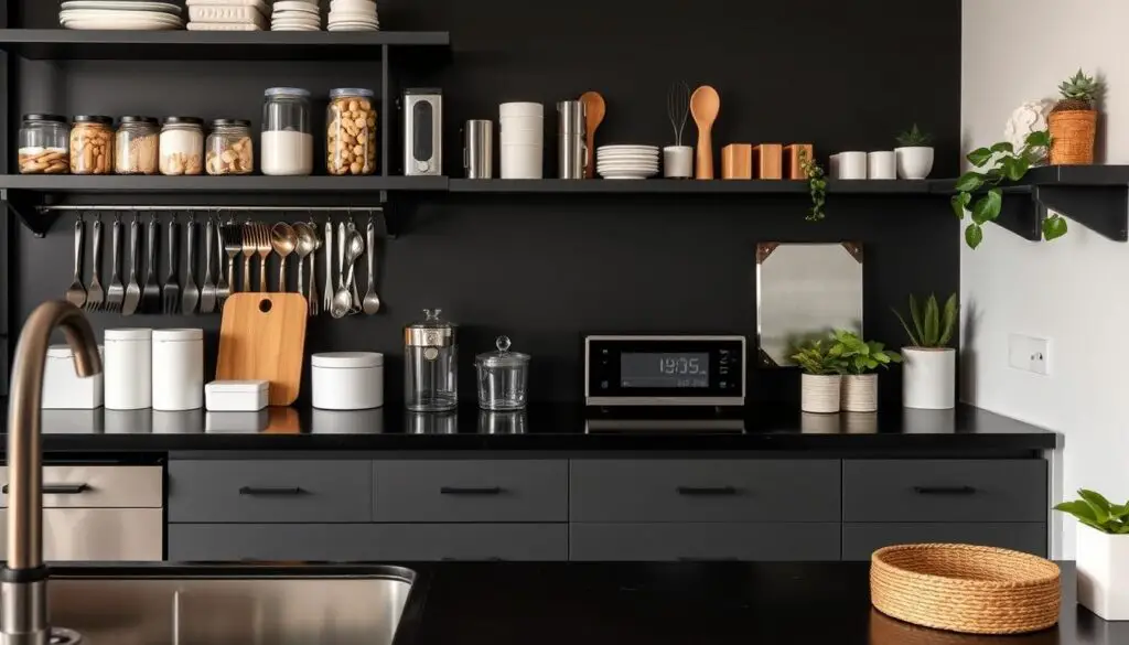 20 Black Countertop Kitchen Decor Ideas