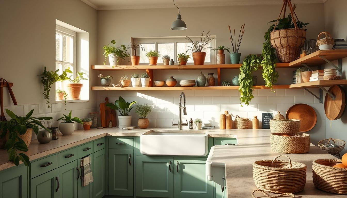 Picture of 20 Green Kitchen Decor Ideas for a Natural Look