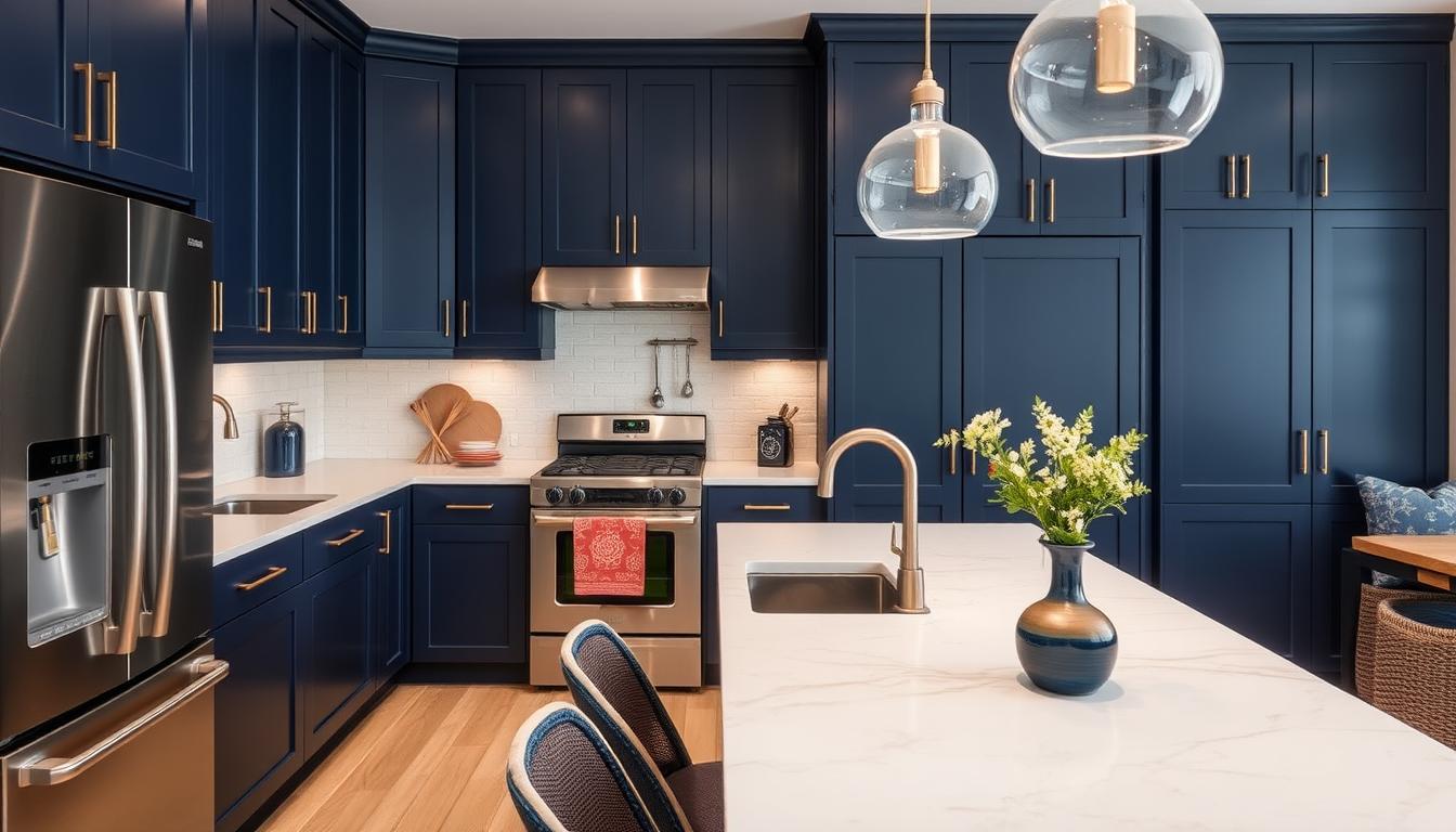 20 Navy Blue Kitchen Decor Ideas - Elegant Home Designs