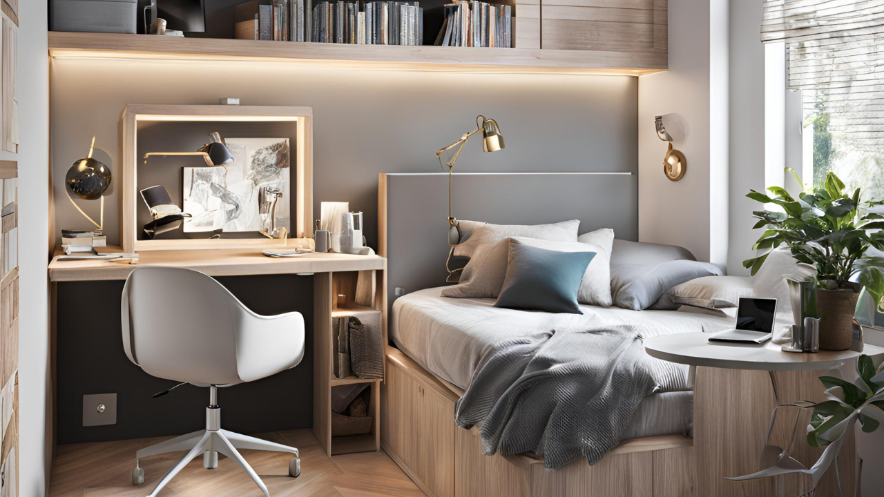 20 Small Bedroom Inspirations with Desk - Space-Saving Ideas