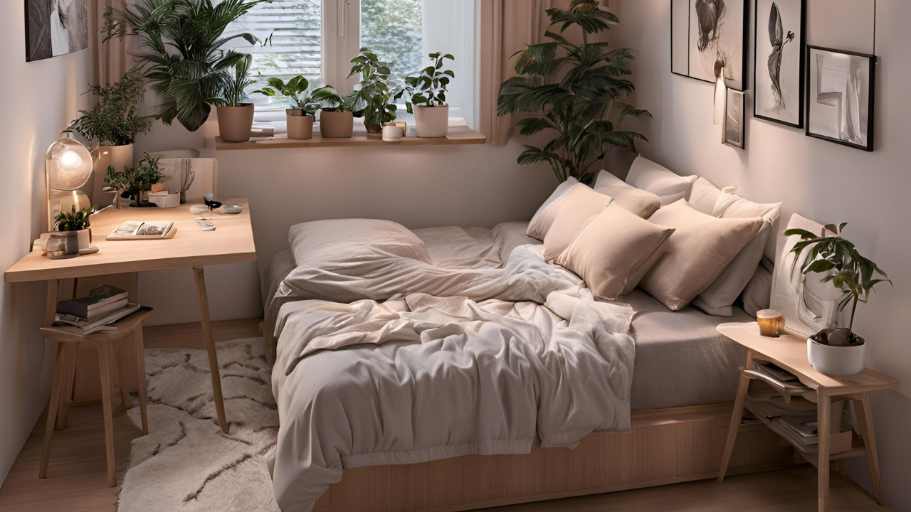 20 Aesthetic Small Bedroom Inspirations: Design Ideas - WorkFleek