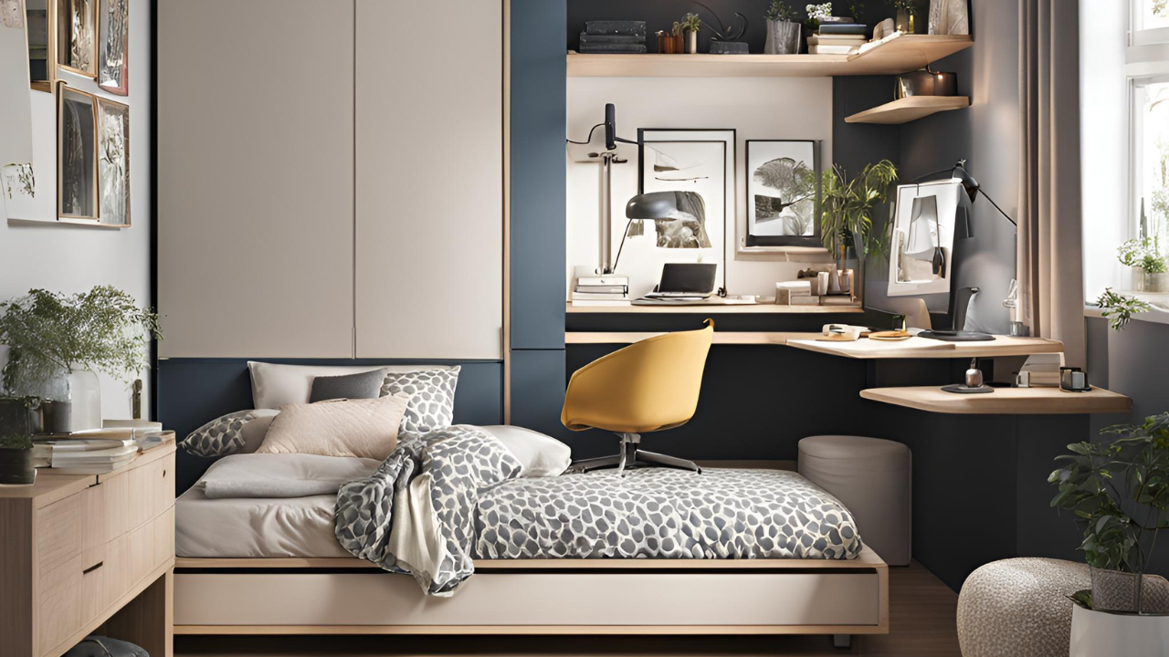 20 Small Bedroom Inspirations with Desk - Space-Saving Ideas