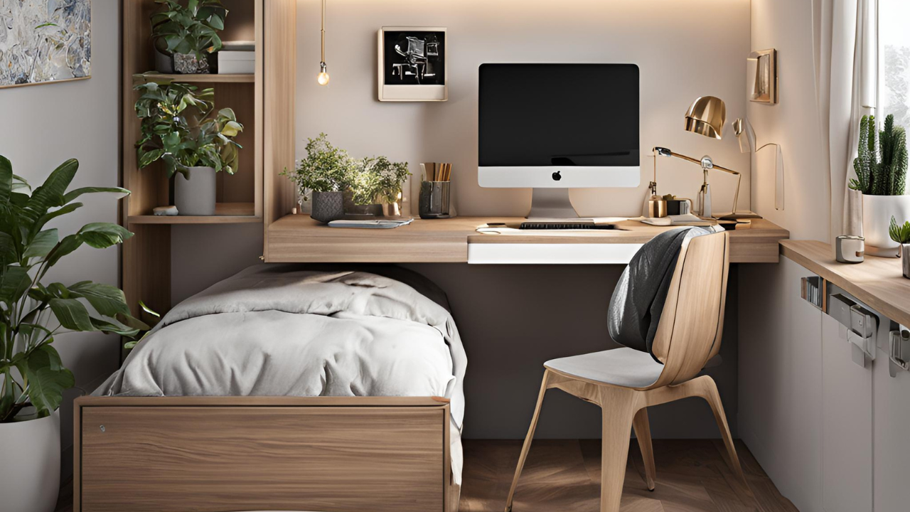 20 Small Bedroom Inspirations with Desk - Space-Saving Ideas