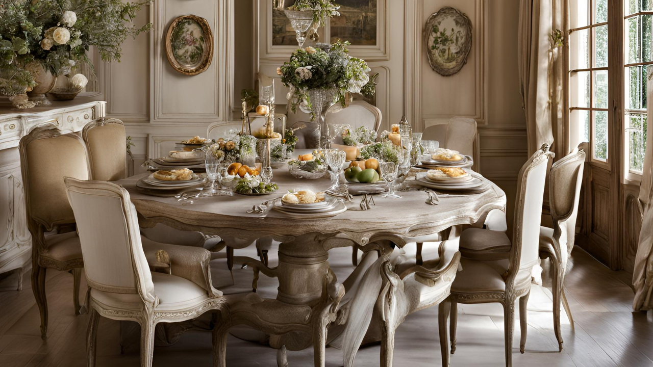 20 French Country Luxury Dining Room Decor Ideas
