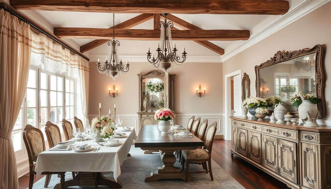 20 French Country Luxury Dining Room Decor Ideas