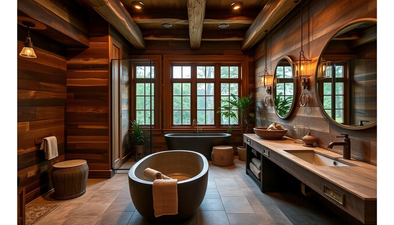 20 Rustic Luxury Bathroom Interior Design Ideas