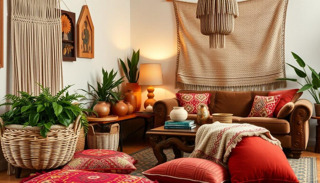 boho living room inspo decor elements