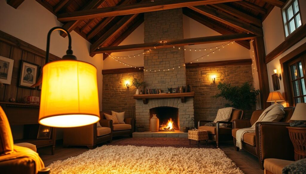 cozy living room decor lighting ideas
