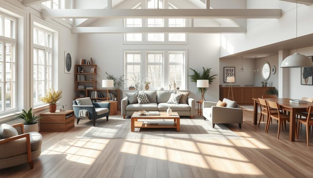 cozy scandinavian living spaces with open layout and seating zones cozy scandinavian living spaces with open layout and seating zones