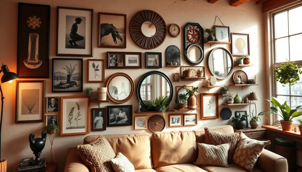 eclectic home decor gallery wall ideas