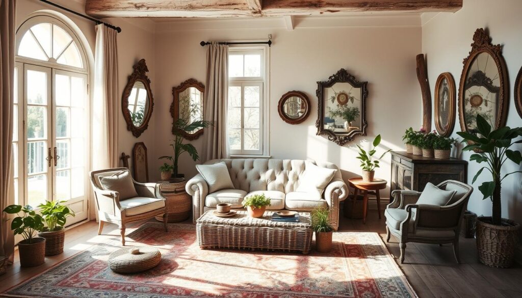 french country cozy boho living room inspiration with mirrors and light french country cozy boho living room inspiration with mirrors and light