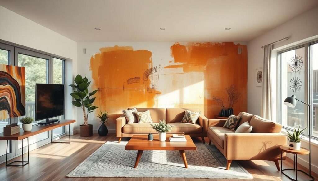 living room accent wall decor inspiration