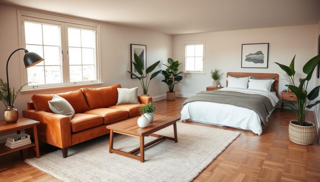 living room and bedroom combo decor ideas
