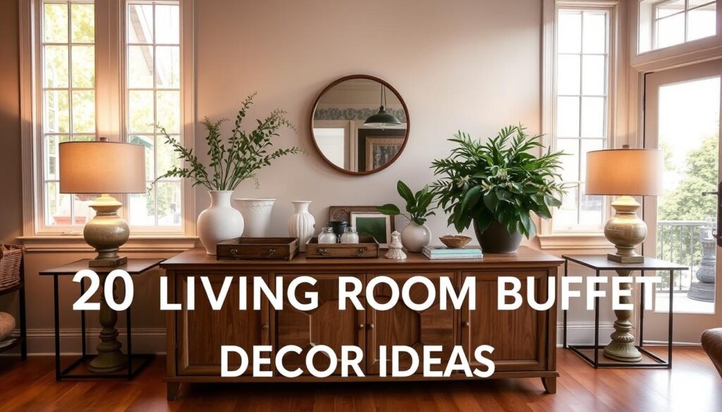 living room buffet decor ideas