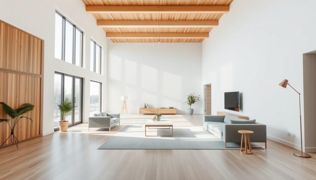 modern minimalist interior open space