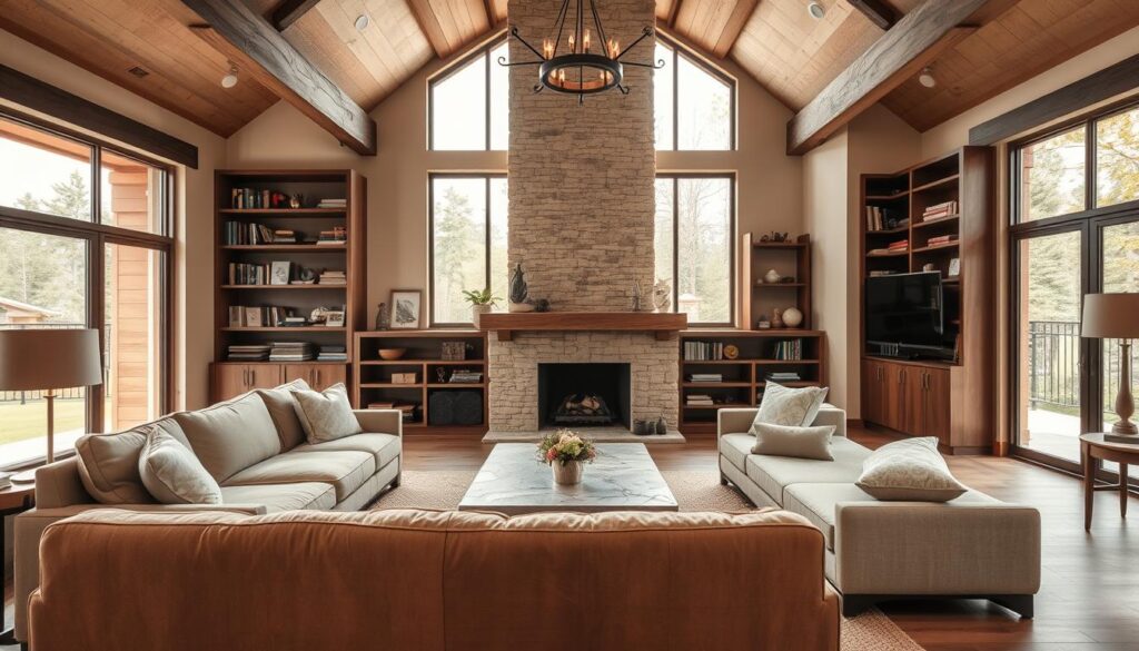 modern rustic living room inspiration