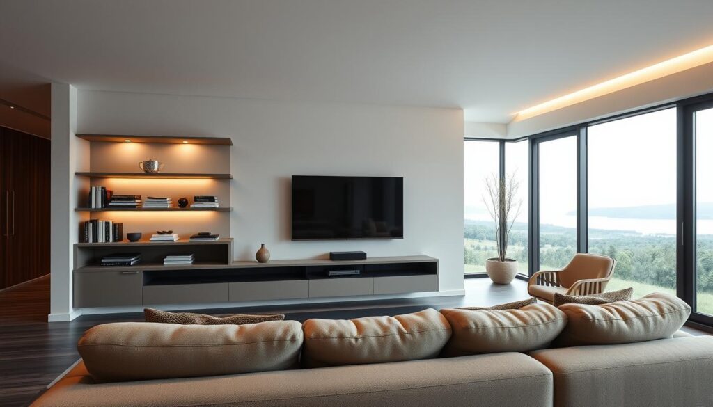 modern tv wall unit and living room entertainment center design