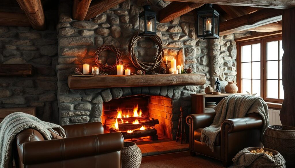 rustic fireplace decor ideas rustic fireplace decor ideas