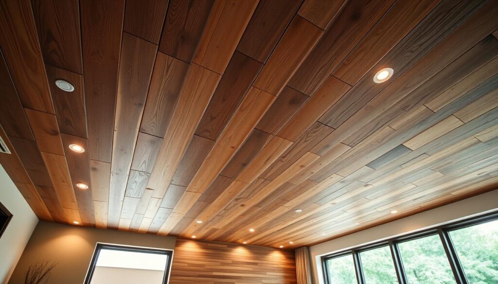 sustainable ceiling with reclaimed wood sustainable ceiling with reclaimed wood