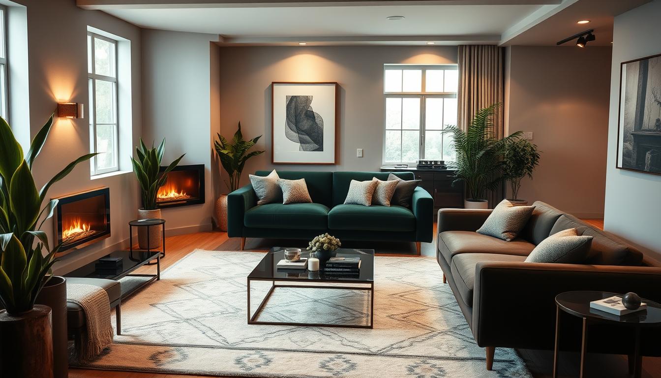 20 dark green sofa living room designs ideas