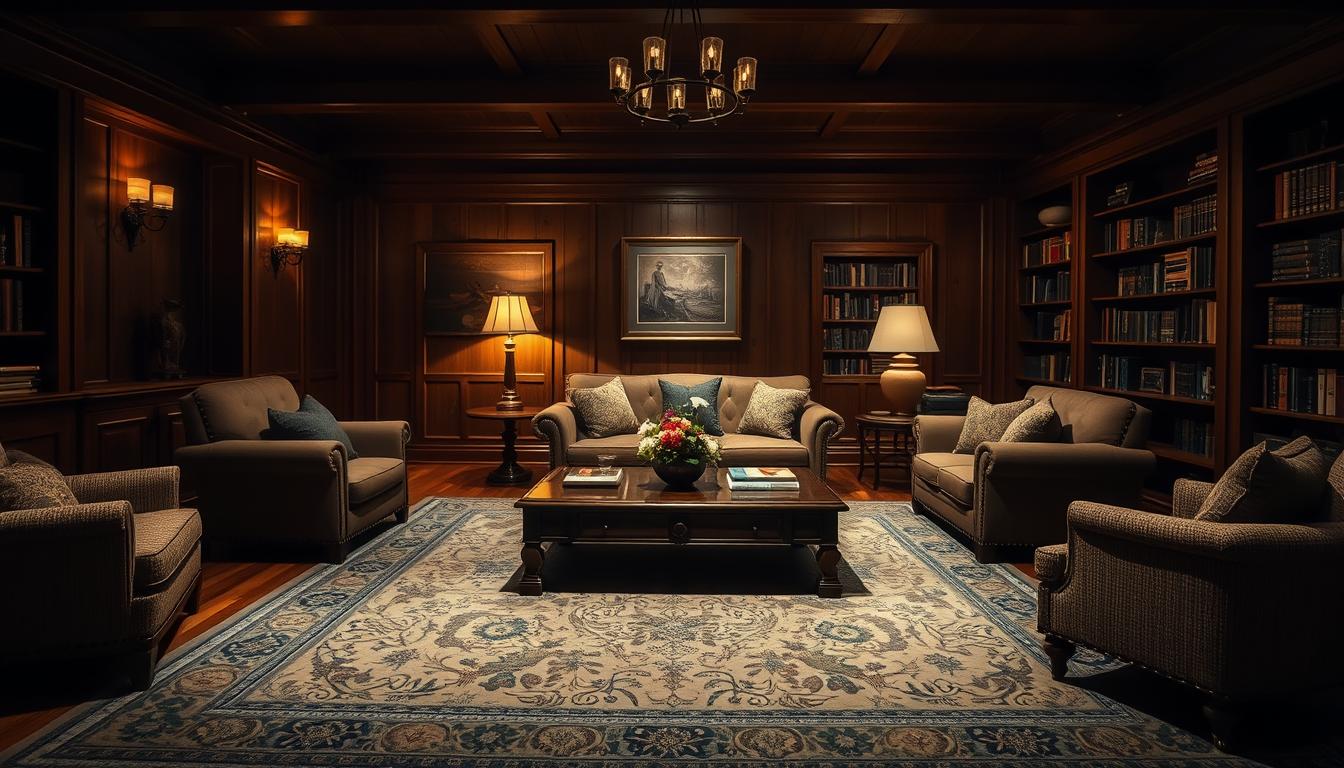 20 dark wood living room designs ideas