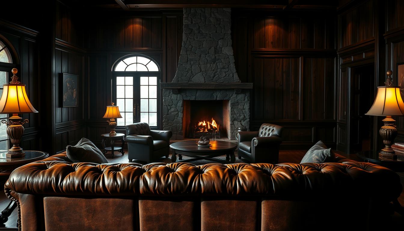 20 dark wood living room designs ideas