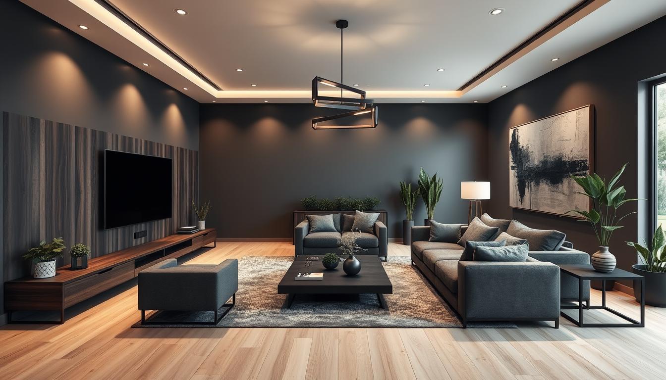 20 dark wood living room designs ideas