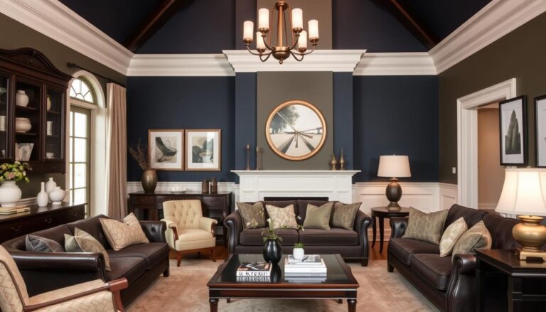 20 dark wood furniture living room designs