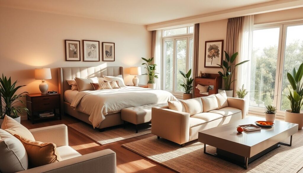 bedroom inspirations with living room