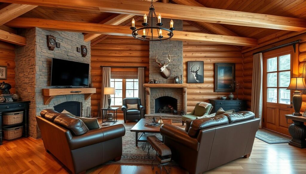 rustic living room inspirations for mounted tvs
