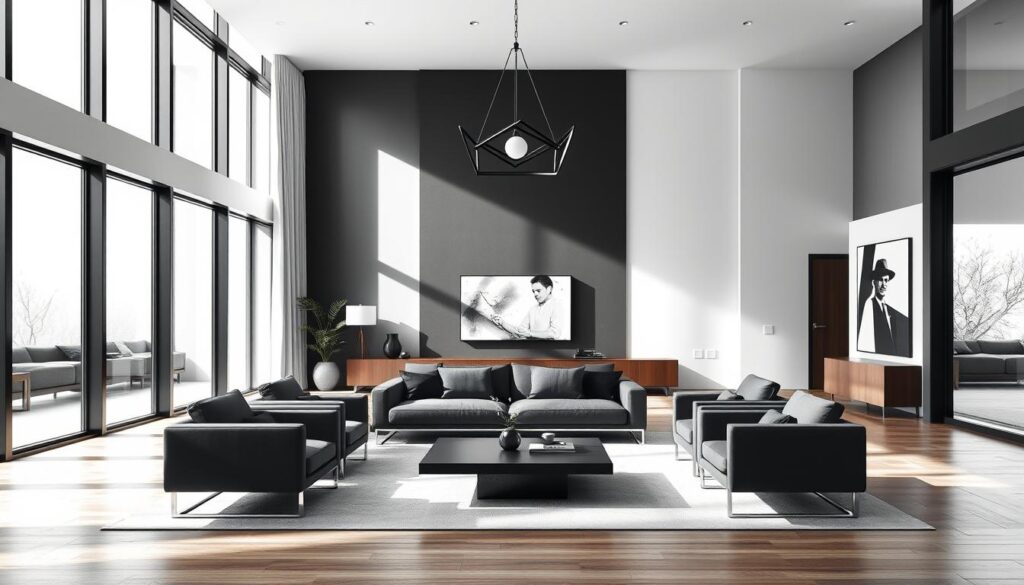 black and white living room inspirations