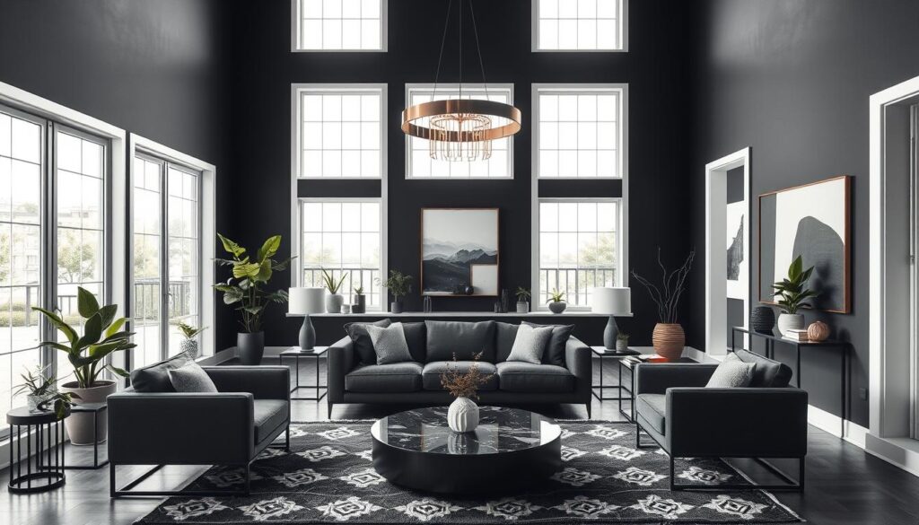 black living room inspirations