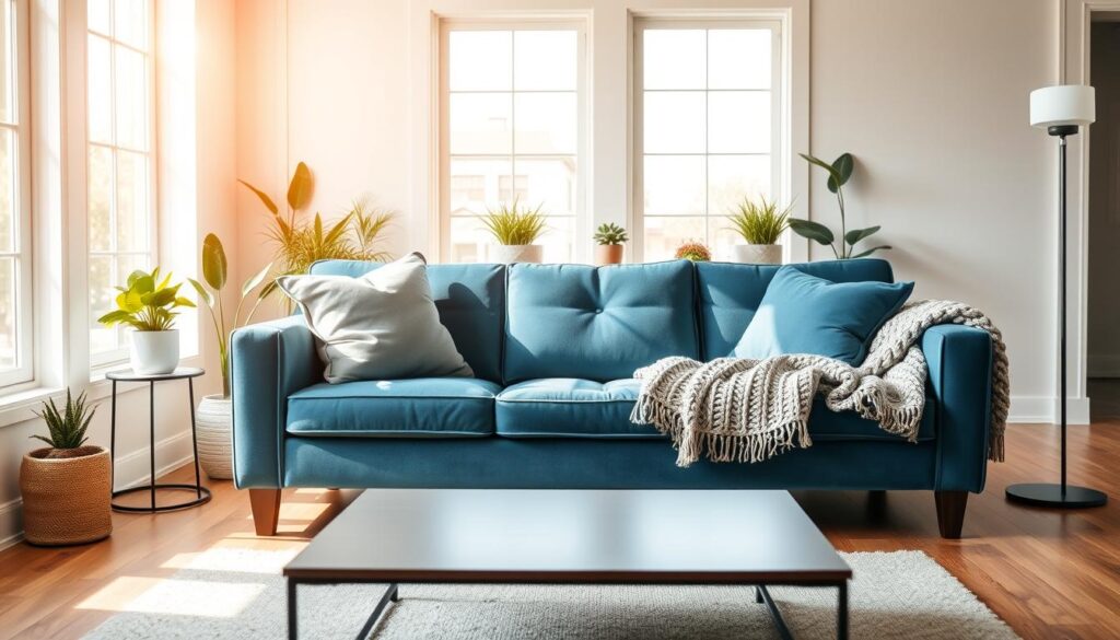 blue couch living room inspirations