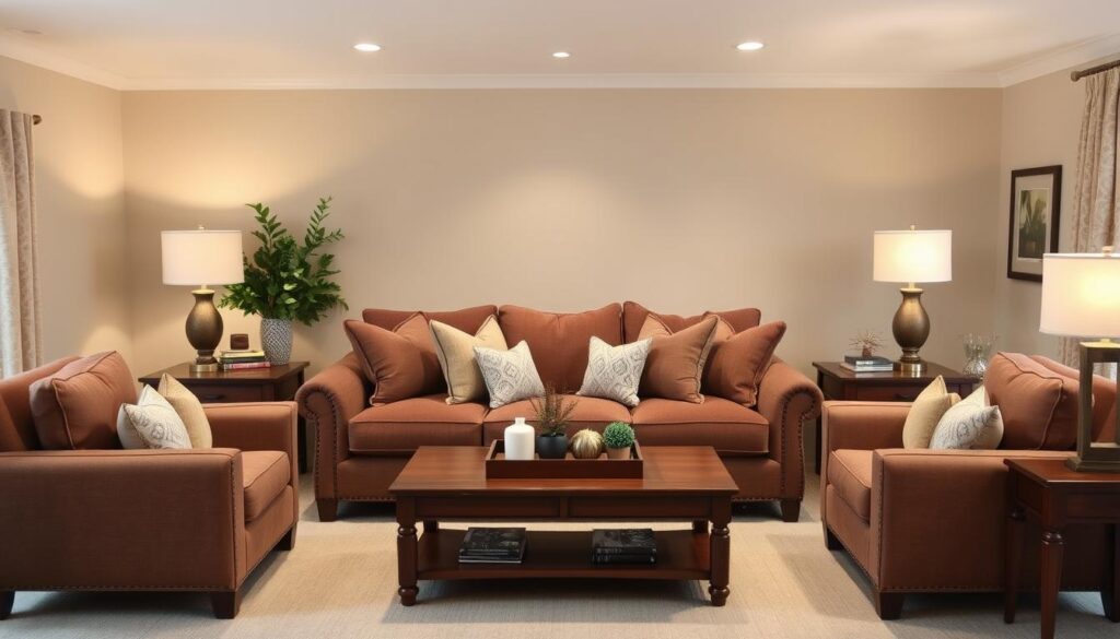 brown couch living room inspirations
