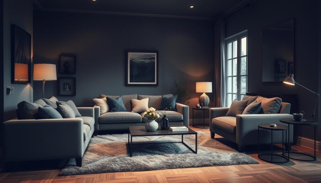 dark grey living room inspirations