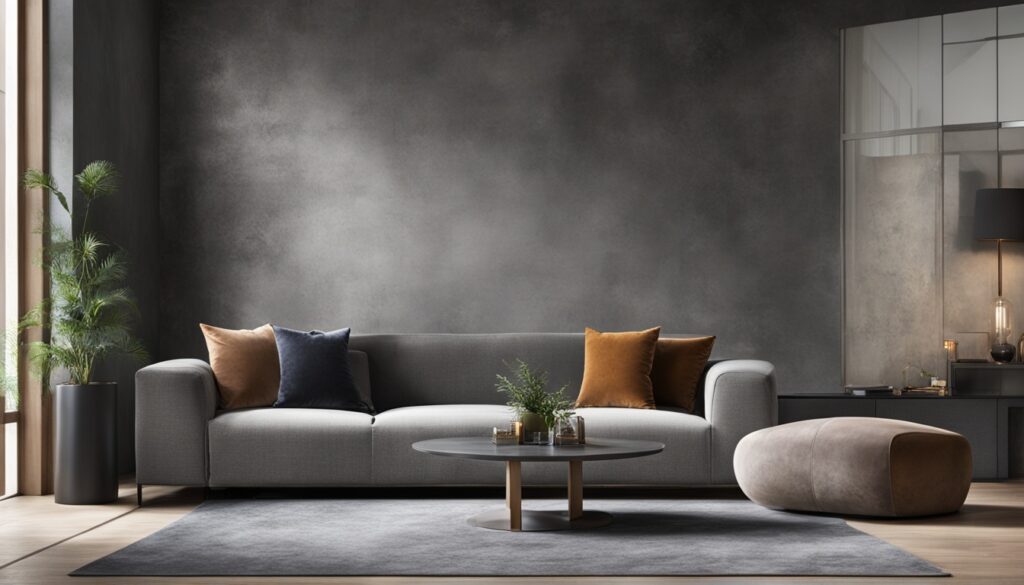 grey focal wall