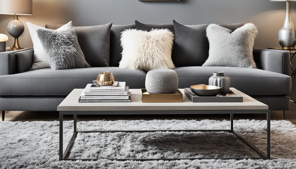 grey living room furniture