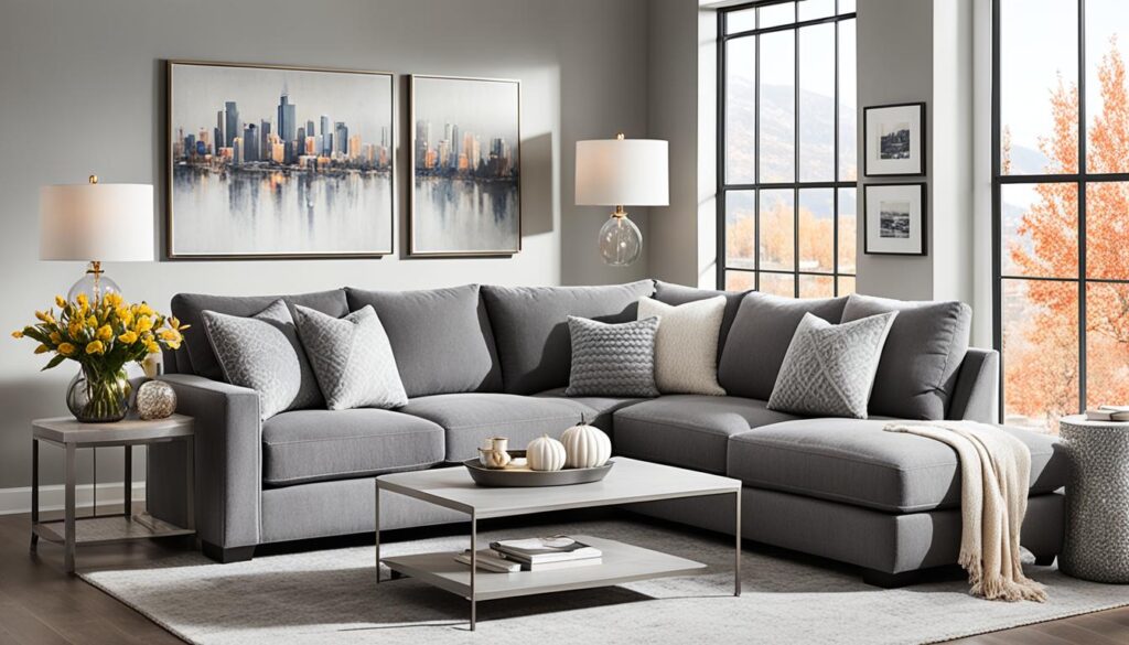 grey living room furniture