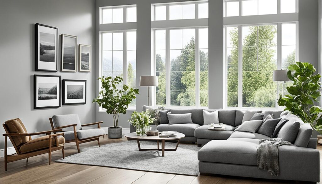 grey window frames