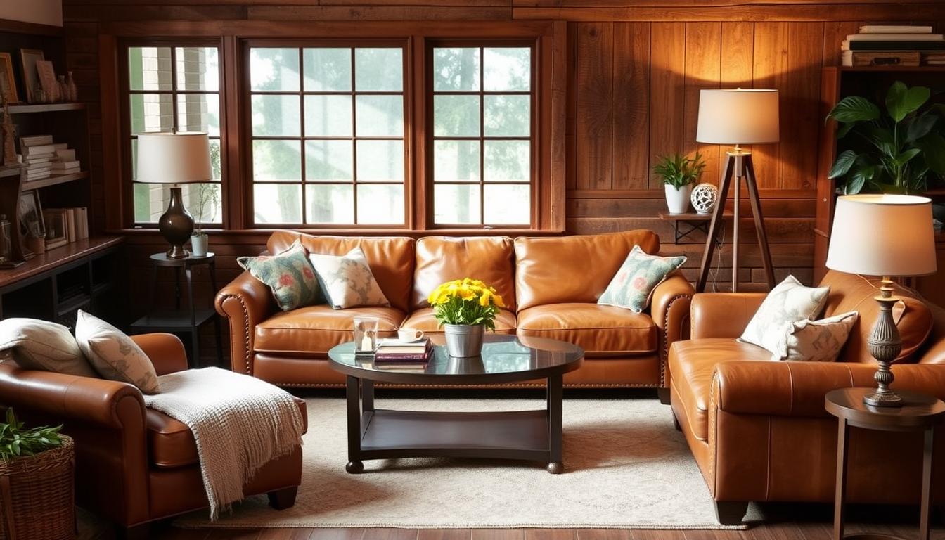 20 Light Brown Leather Couch Living Room Decor Ideas — free download