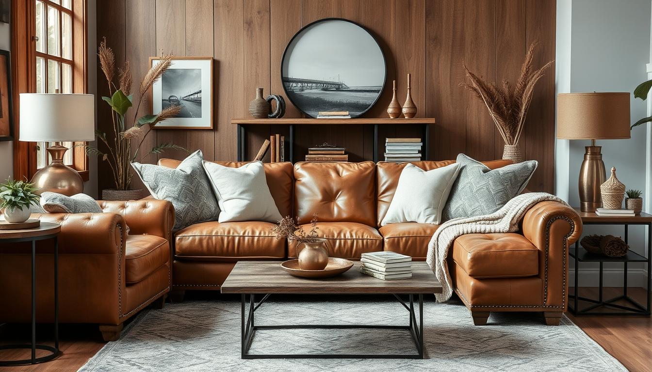 20 Light Brown Leather Couch Living Room Decor Ideas — free download