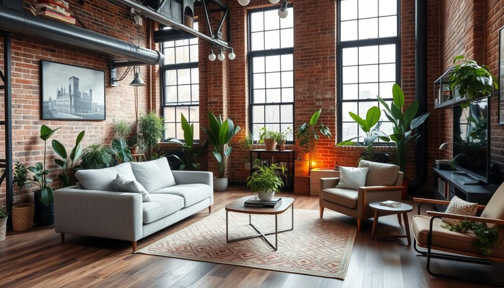 industrial living room